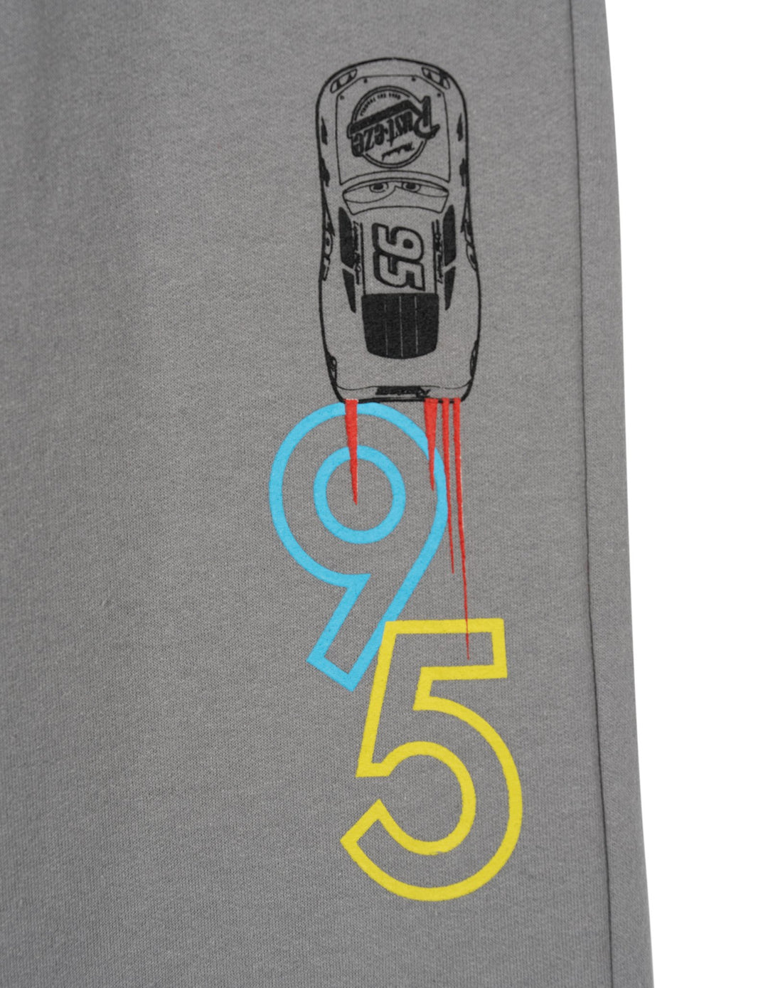 Cars Lightning McQueen Boys' Fleece 2-Piece Sweatshirt and Pants Set Black Grey