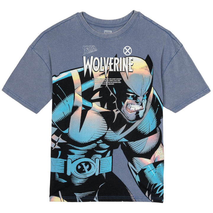 Marvel Wolverine Men's Short Sleeve T-Shirt Slate Blue