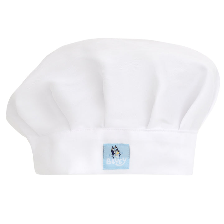 Bluey Adult Men or Women 2-Piece Apron and Chef Hat Set Navy Blue Bandit