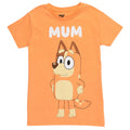 Bluey Chilli Mom Women's Short Sleeve T-Shirt Peach