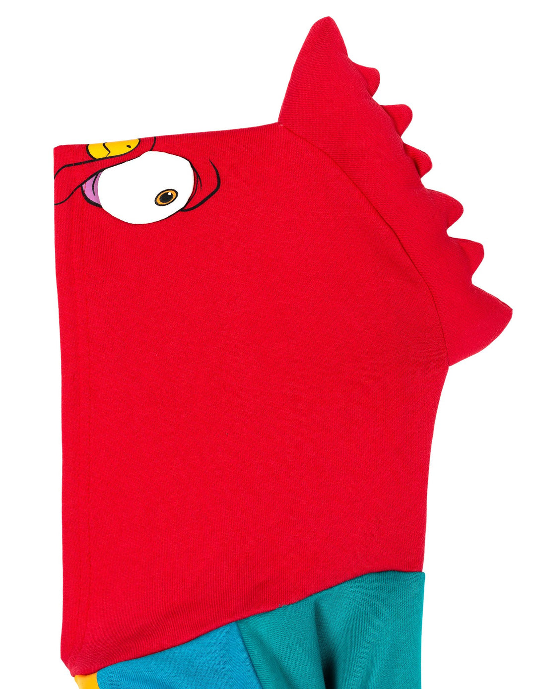 Moana Heihei Women's Cosplay Fleece Pullover Hoodie Hei Hei Teal Green