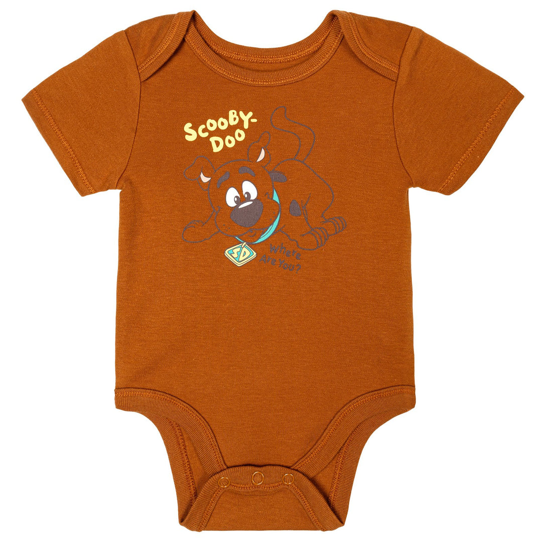 Warner Bros. Scooby-Doo Baby Boys' Cosplay Bodysuit and Hat Set Brown
