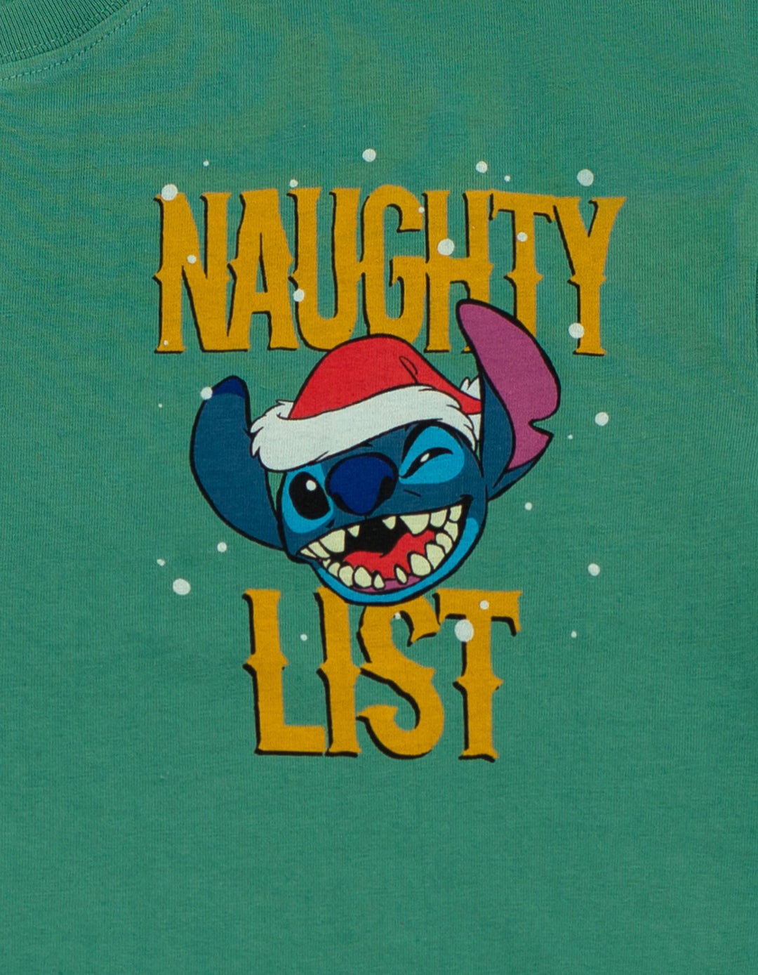 Lilo & Stitch Men's Holiday Short Sleeve T-Shirt Pine Green
