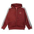 Marvel Deadpool & Wolverine Men's Zip-Up Hooded Sweatshirt Cabernet