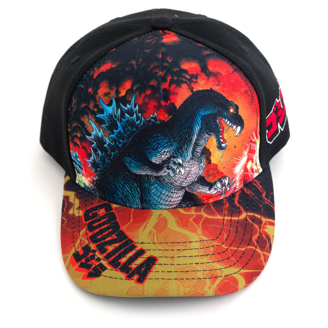Godzilla Matching Family Snapback Baseball Cap Lava Red