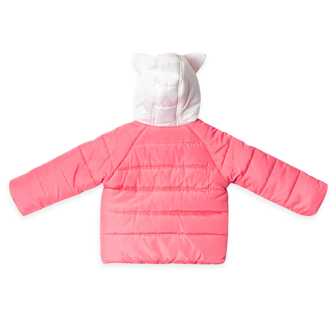 Gabby's Dollhouse Pandy Paws Girls' Hooded Zip-Up Puffer Jacket Pink
