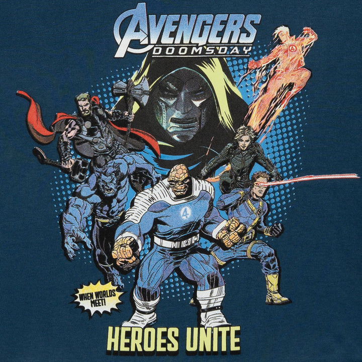 Avengers Marvel Comics Fleece 2-Piece Sweatshirt and Pants Set Dark Slate Blue