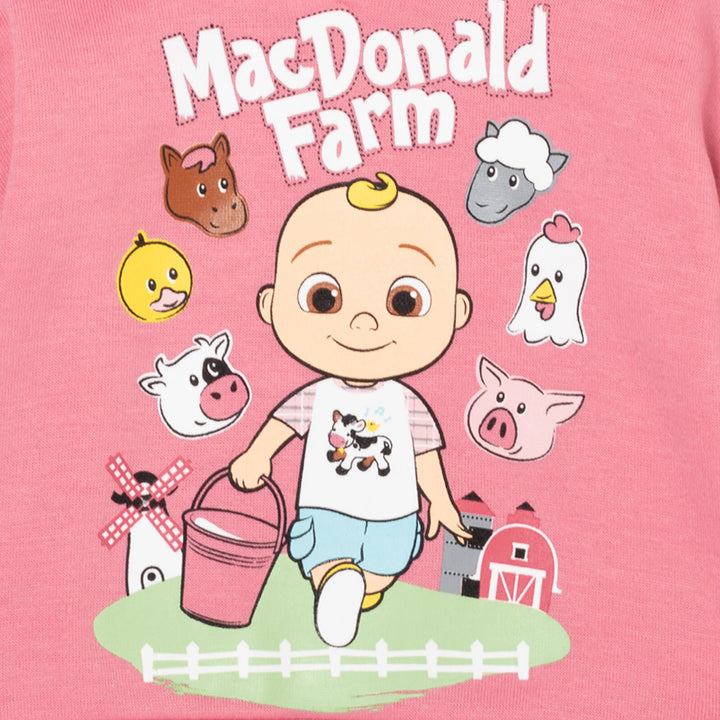 CoComelon JJ - Conjunto de sudadera con capucha y pantalones de forro polar