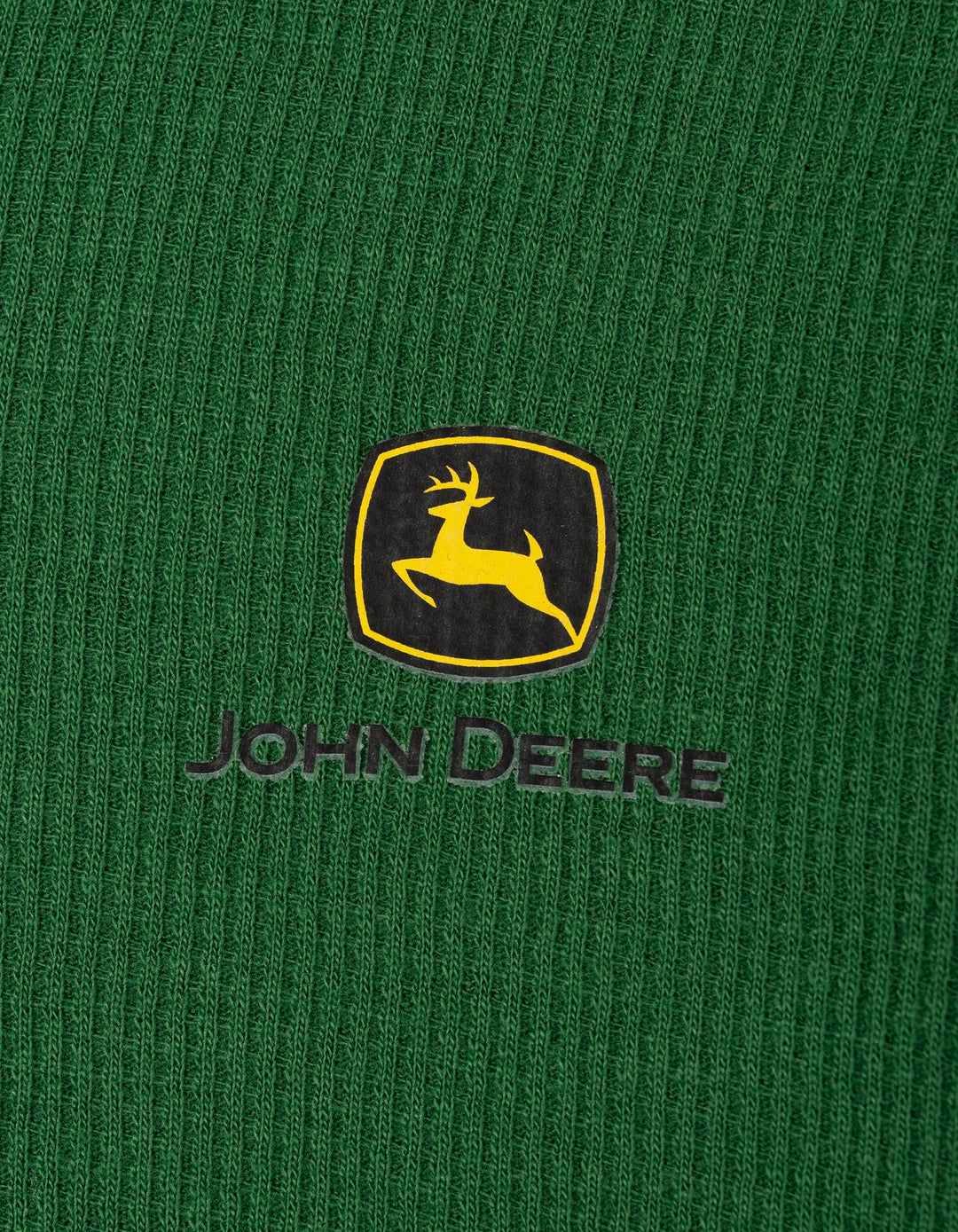 John Deere Boys' Waffle Knit Henley Shirt Classic Green
