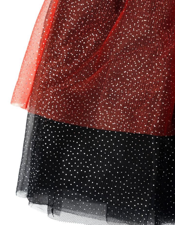Disney Descendants Girls' Cosplay Tutu Dress Ruby Red Black