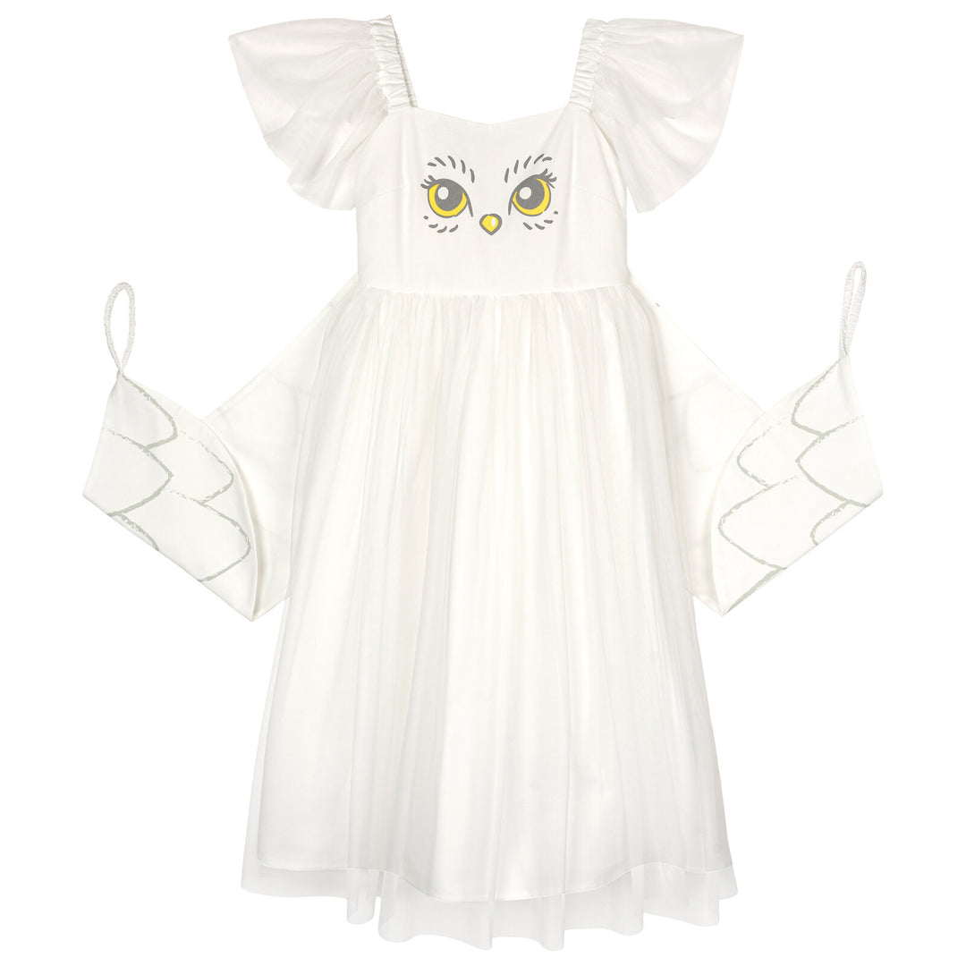 Harry Potter Hedwig Girls' Cosplay Sleeveless Dress White