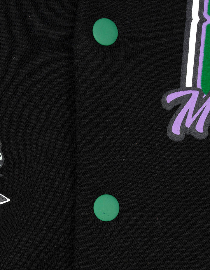Monster Jam Grave Digger Boys' Fleece Varsity Jacket and Pants Set Black