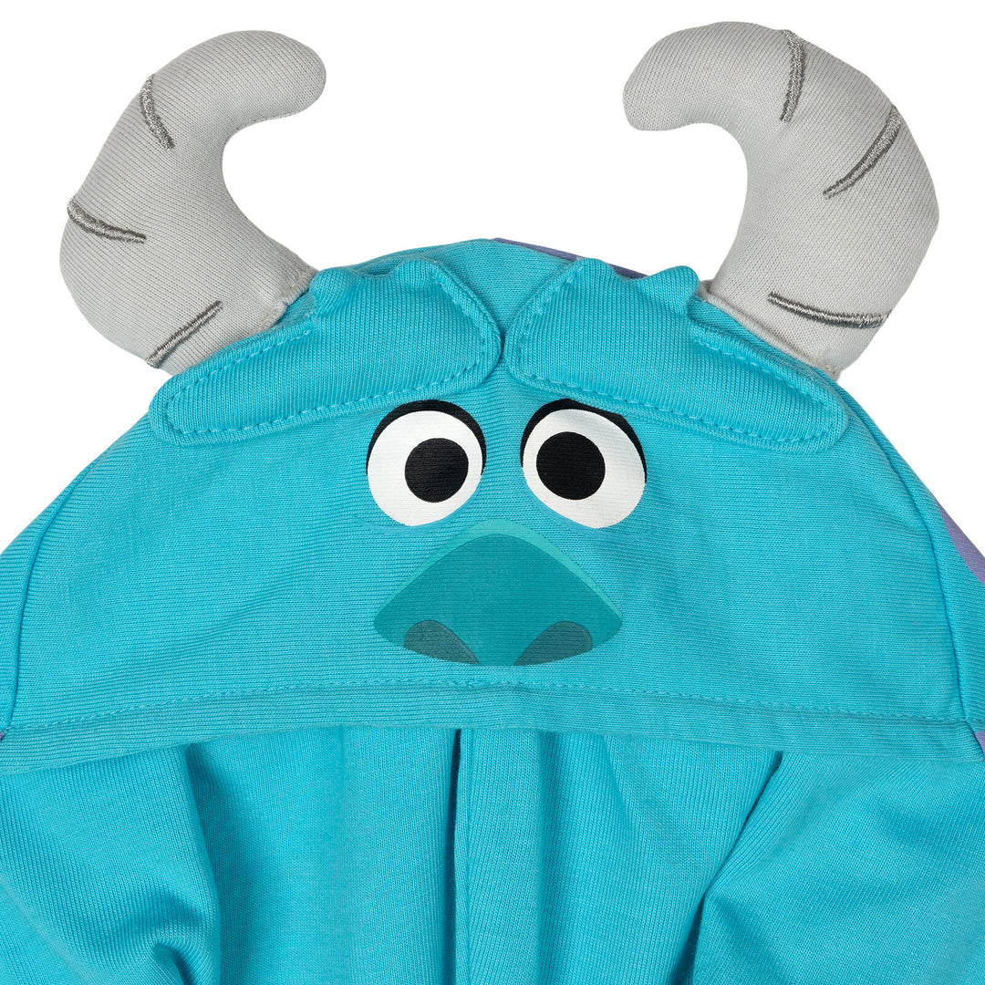 Monsters Inc. Sulley Boys' Cosplay Hooded One Piece Teal Purple