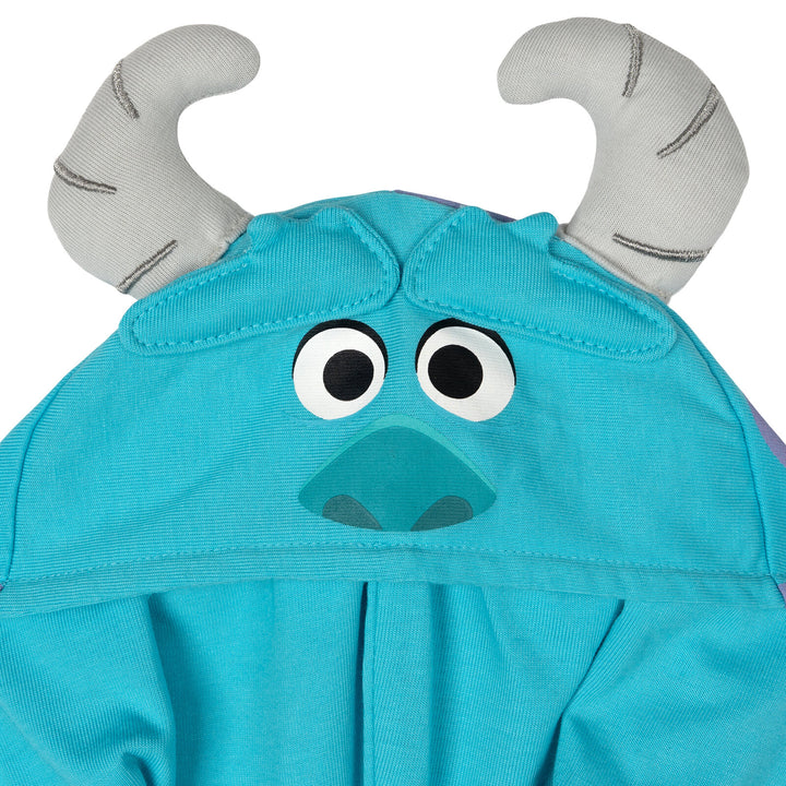 Monsters Inc. Sulley Boys' Cosplay Hooded One Piece Teal Purple