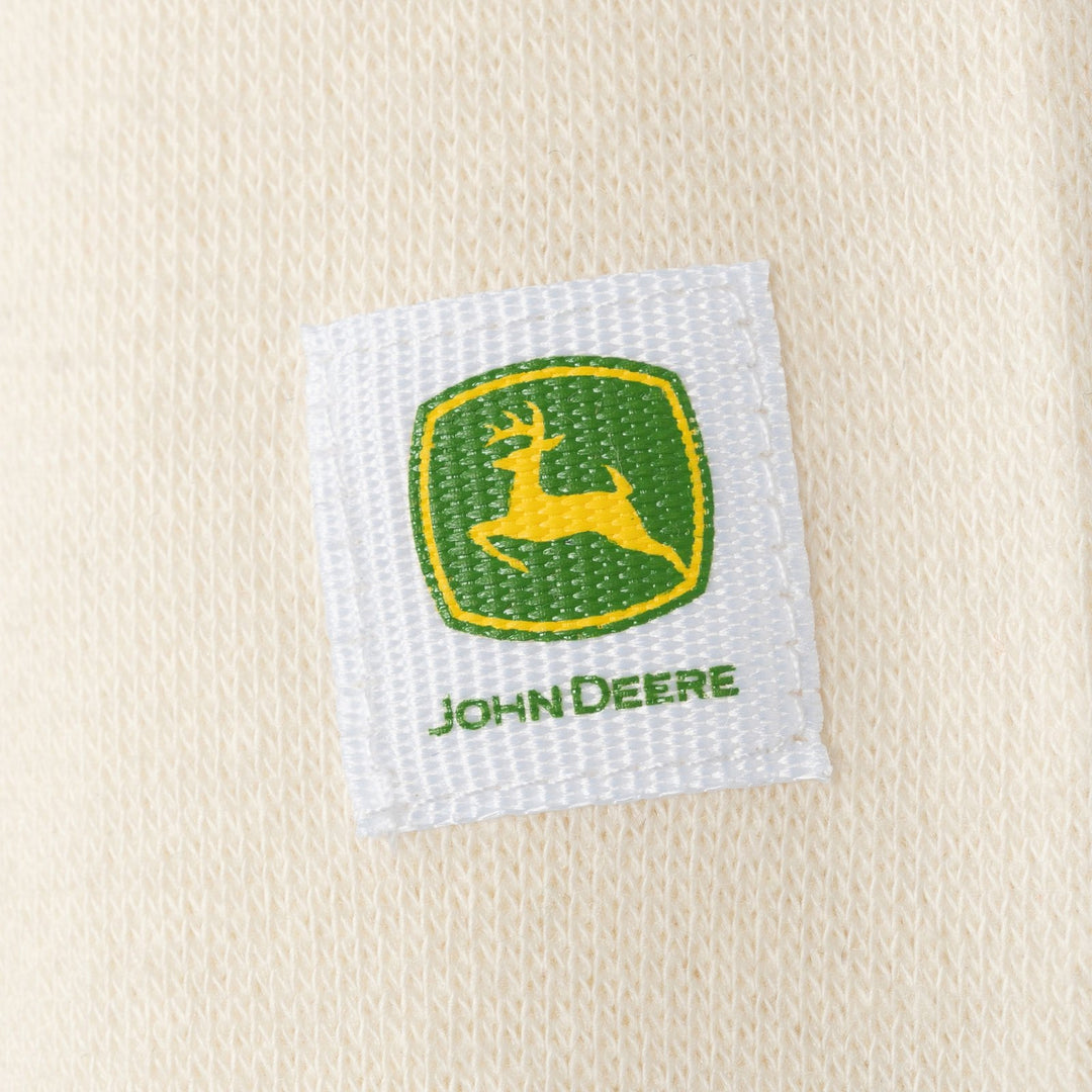 John Deere Girls' Holiday Fleece Pullover Tusk Off White