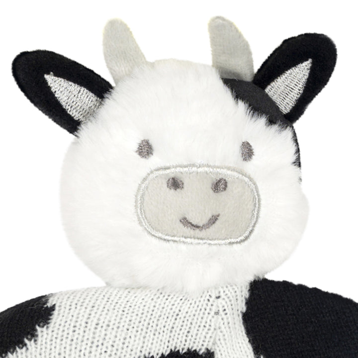 John Deere Toddler Boys' Logo Beanie Hat Cow Black White