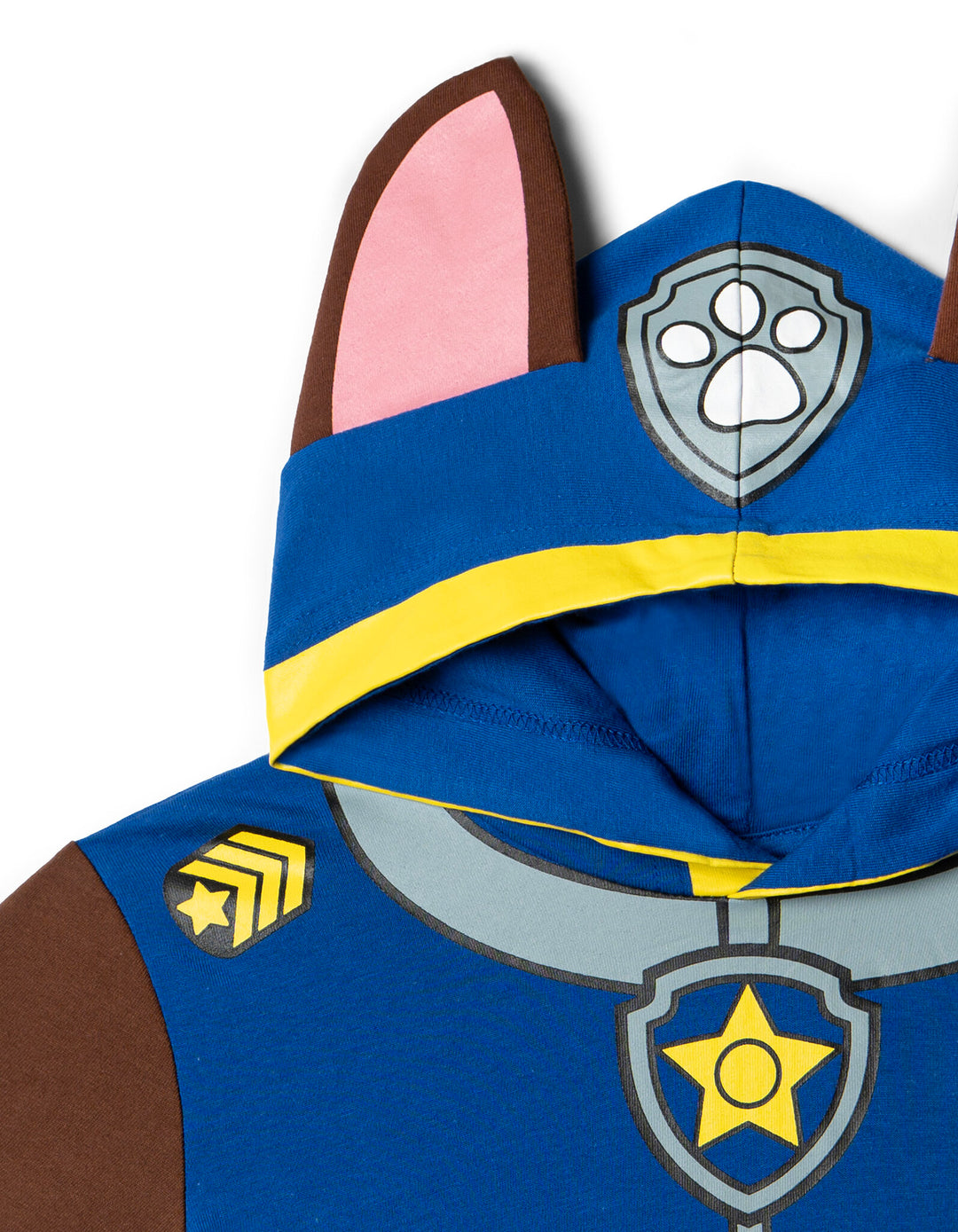 Paw Patrol Chase Boys' Cosplay Hooded T-Shirt Royal Blue
