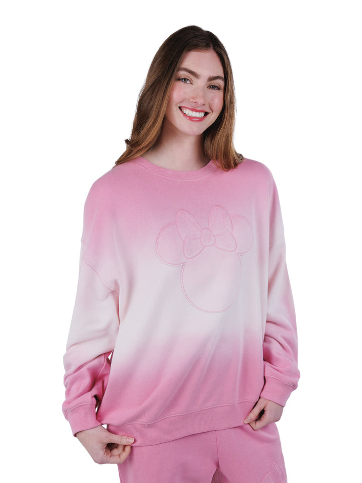 Minnie Mouse Women's Loungewear Sweatshirt Blush