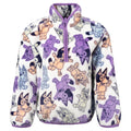 Bluey Girls' Plush Fleece Half-Zip Sweatshirt Bingo Cream