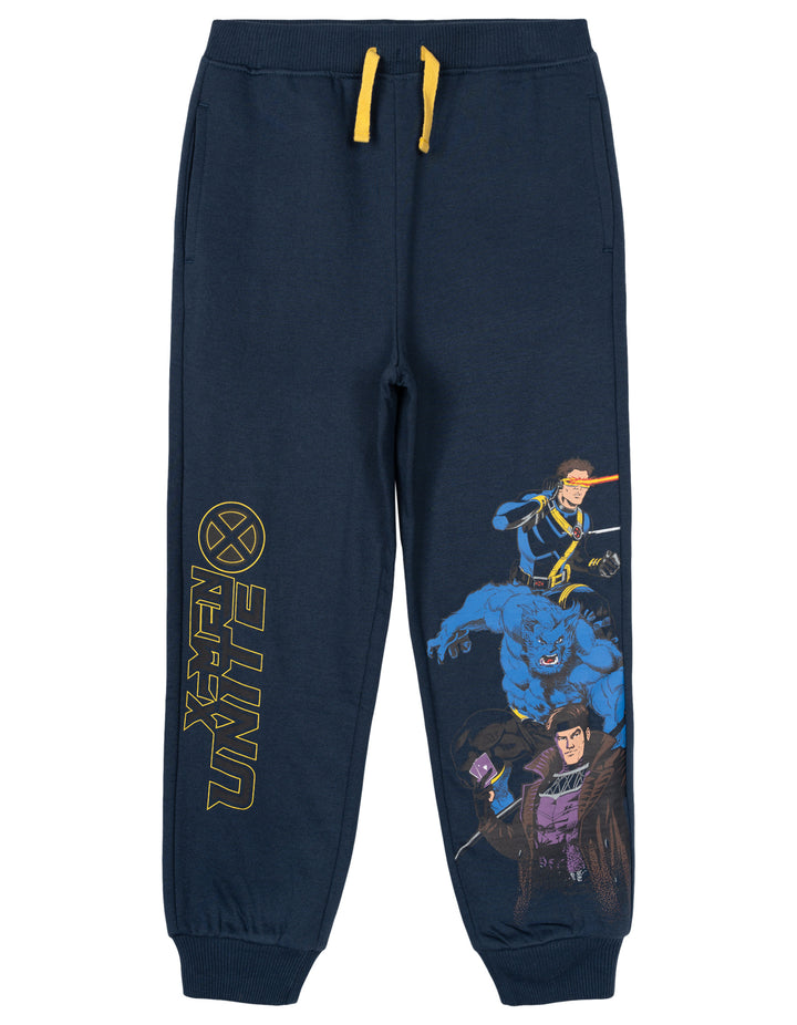 Avengers Marvel Comics Boys' Fleece Jogger Pants Grey Navy Green