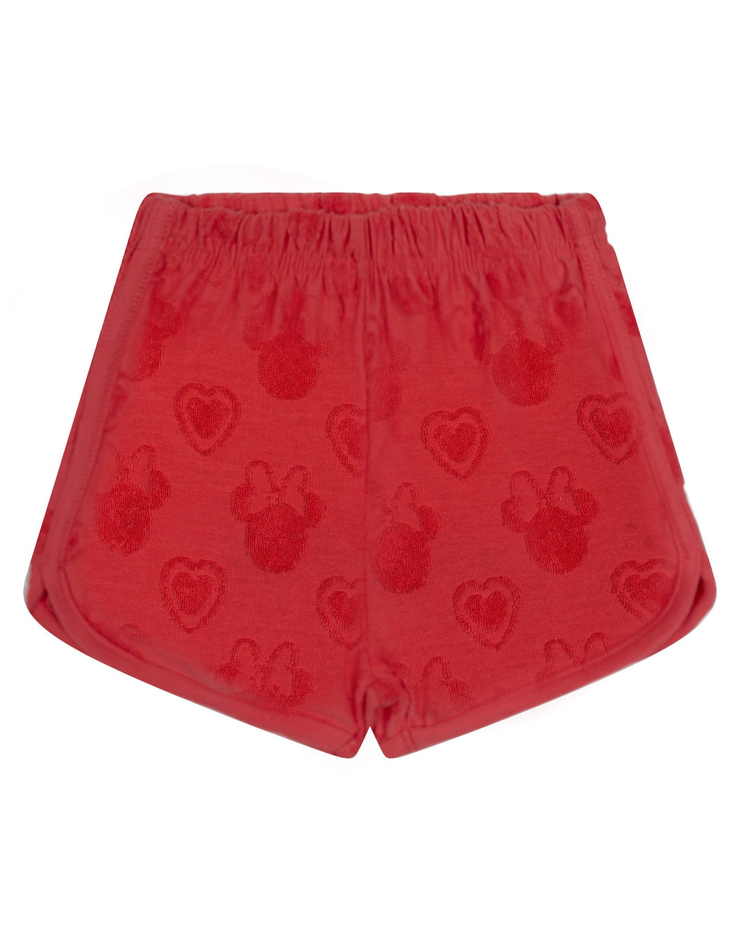 Minnie Mouse Girls' Loop Terry T-Shirt and Shorts Set Hearts Red