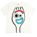 Disney Toy Story Forky Men's Cosplay Short Sleeve T-Shirt Off White
