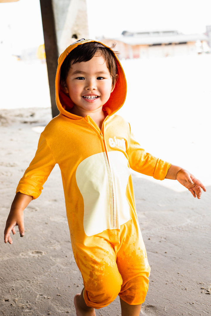 Bluey Cosplay Hooded Coverall Bingo Orange