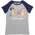 Bluey Women's Short Sleeve T-Shirt Grey Navy