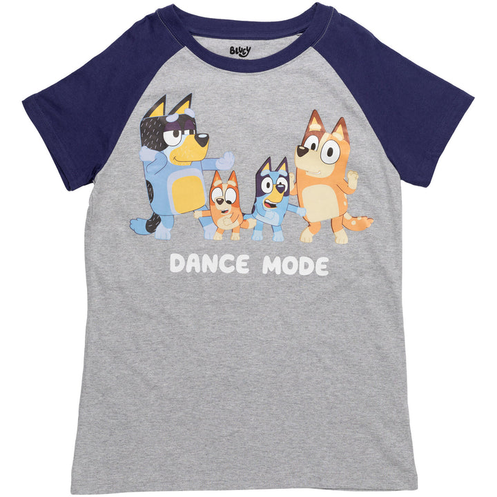 Bluey Women's Short Sleeve T-Shirt Grey Navy