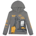 John Deere Boys' Pullover Hoodie Gray