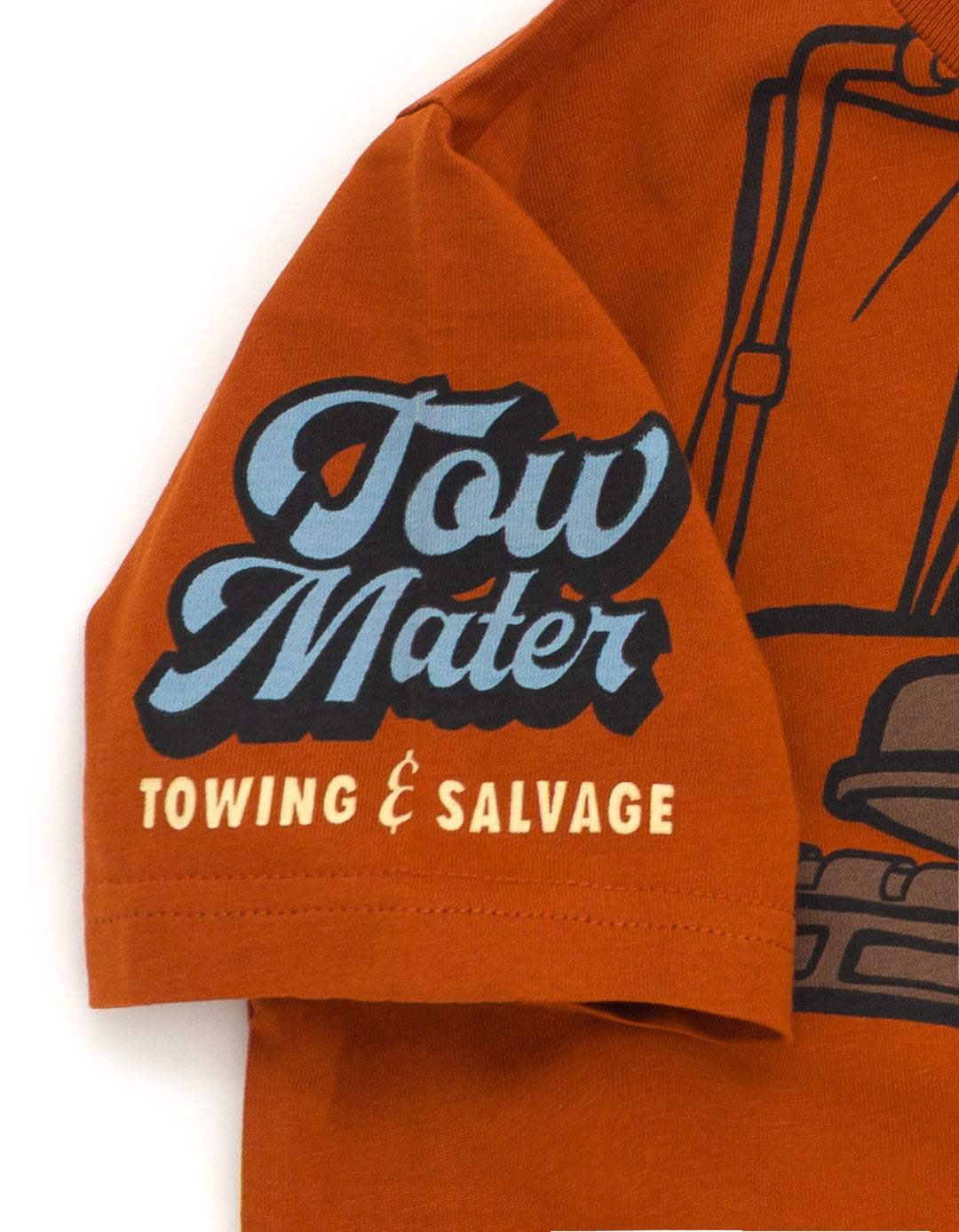 Cars Mater Boys' Cosplay Short Sleeve T-Shirt Rust Brown