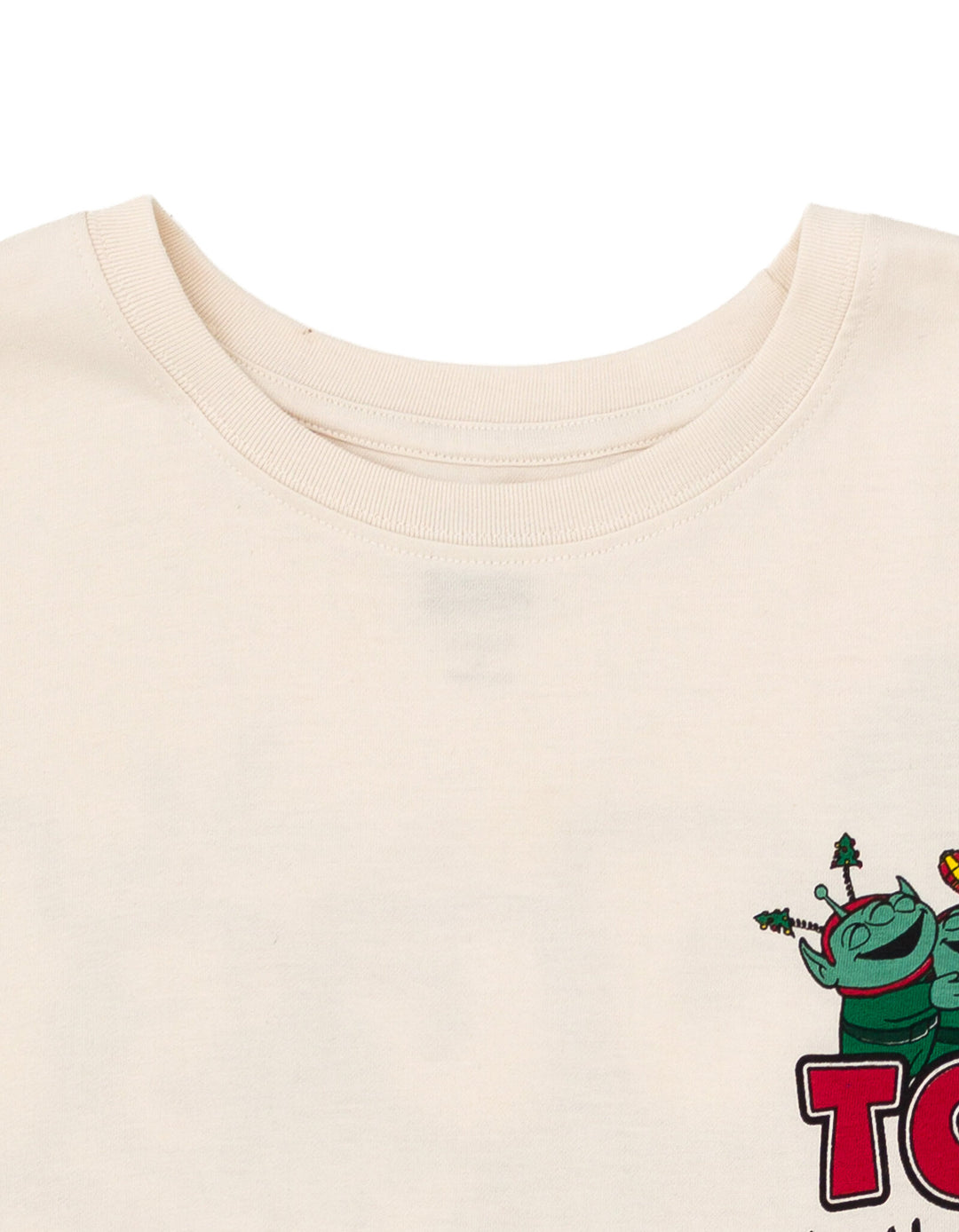 Disney Toy Story Men's Holiday Short Sleeve T-Shirt Oatmeal