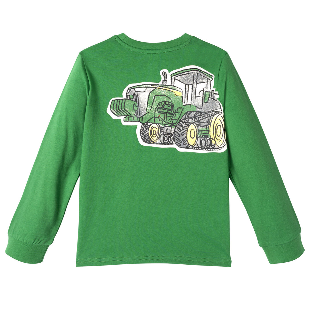 John Deere Boys' Long Sleeve T-Shirt Dark Green