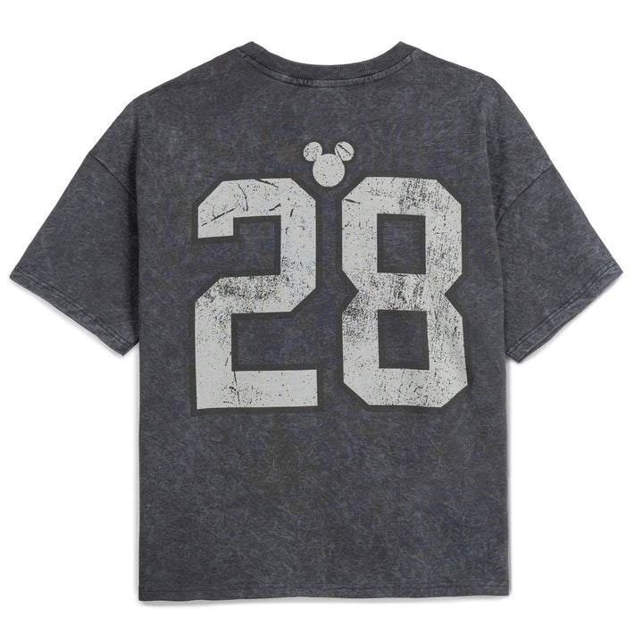 Disney Mickey Mouse Men's Football T-Shirt Washed Black
