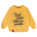 LEGO Crewneck Pullover Sweatshirt Yellow Mineral Wash