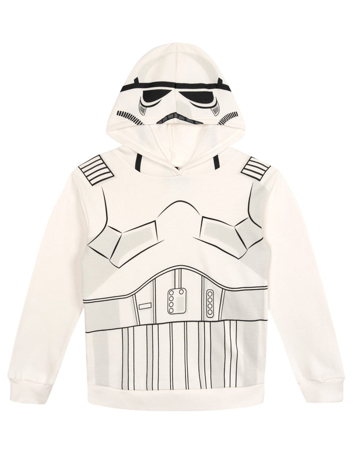 Star Wars Boys' Cosplay Fleece Hoodie and Pants Set Stormtrooper White