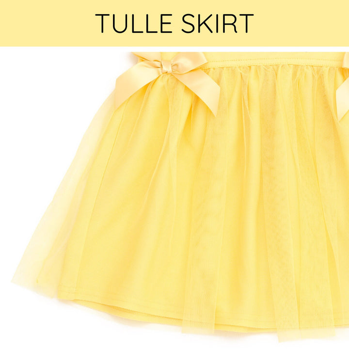 Disney Beauty and the Beast Girls' Tutu Dress Belle Yellow
