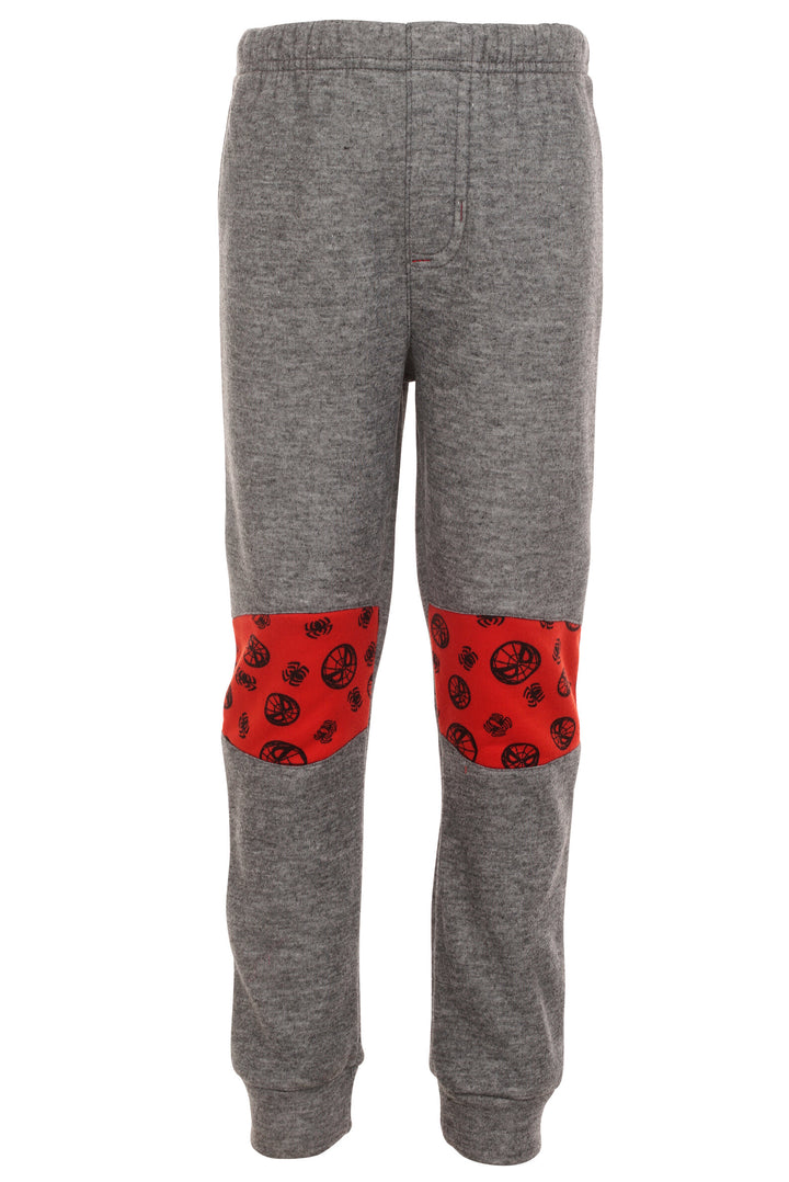 Marvel Spider-Man Boys' Fleece 2-Piece Hoodie and Pants Set Red Grey
