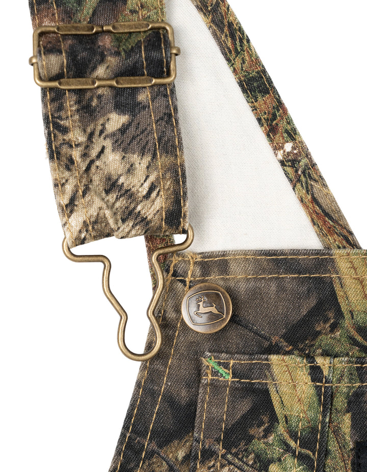 John Deere Boys' One Piece Bib Overalls Mossy Oak Camo