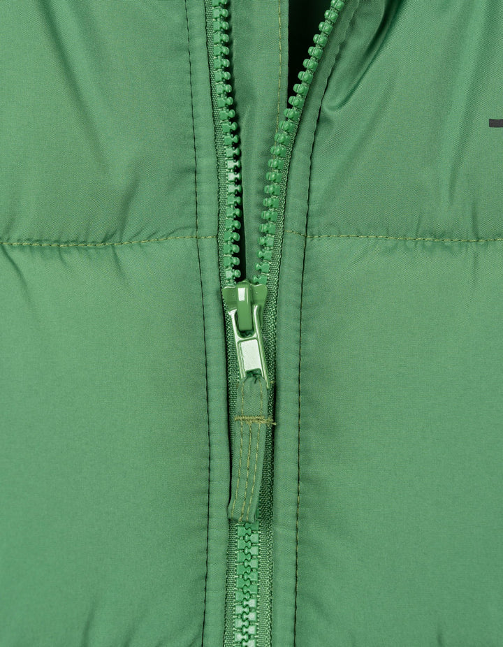 John Deere Men's Hooded Puffer Jacket Green Logo