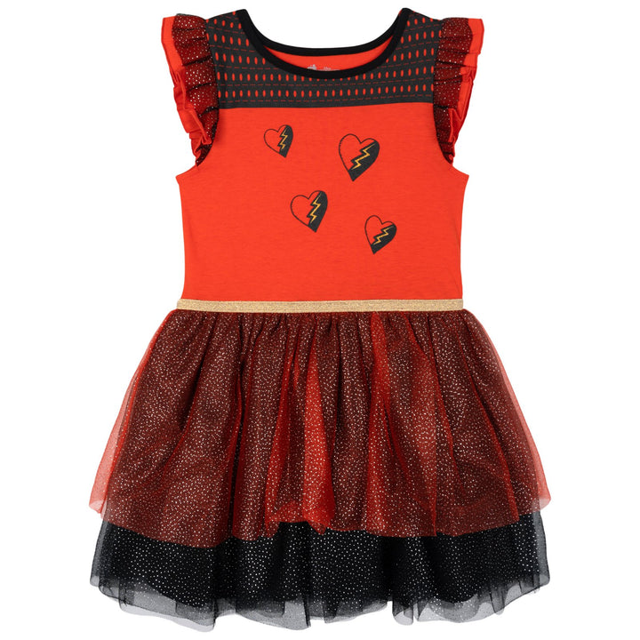 Disney Descendants Girls' Cosplay Tutu Dress Ruby Red Black