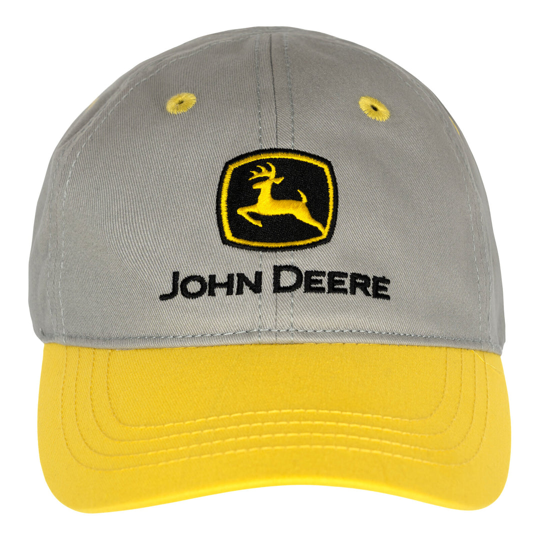 John Deere Toddler Boys' Strapback Baseball Cap Cool Grey Yellow