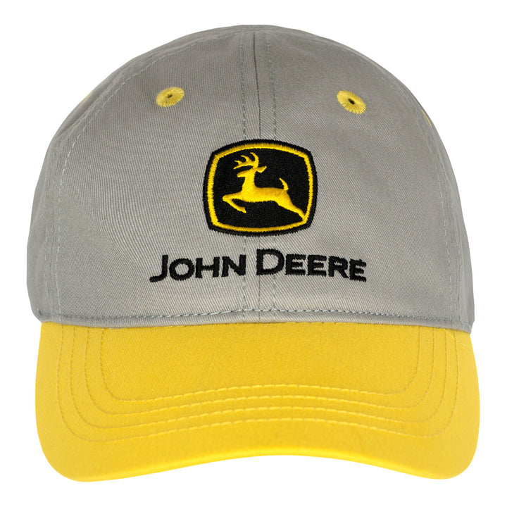 John Deere Toddler Boys' Strapback Baseball Cap Cool Grey Yellow