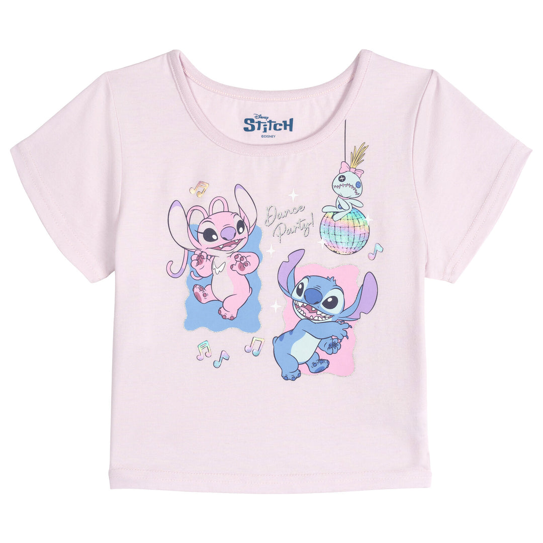 Lilo & Stitch Girls' T-Shirt and Tutu Skirt Set Pink Angel