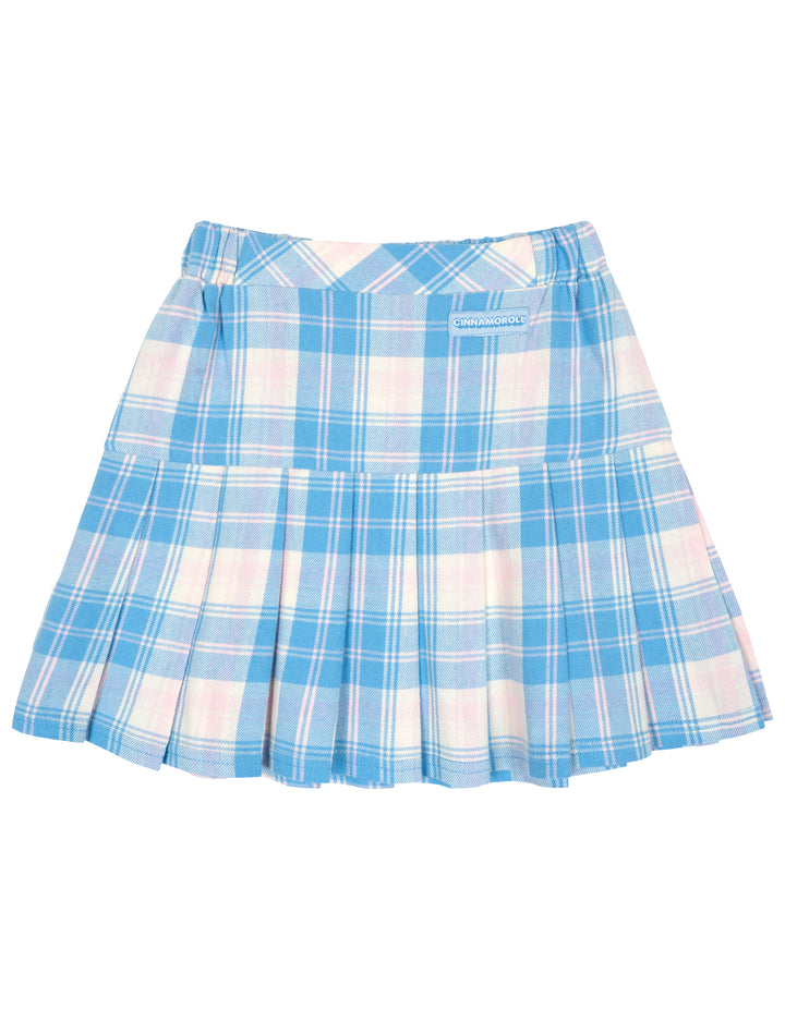 Hello Kitty Cinnamoroll Girls' Fleece Sweatshirt and Pleated Skirt Set Blue