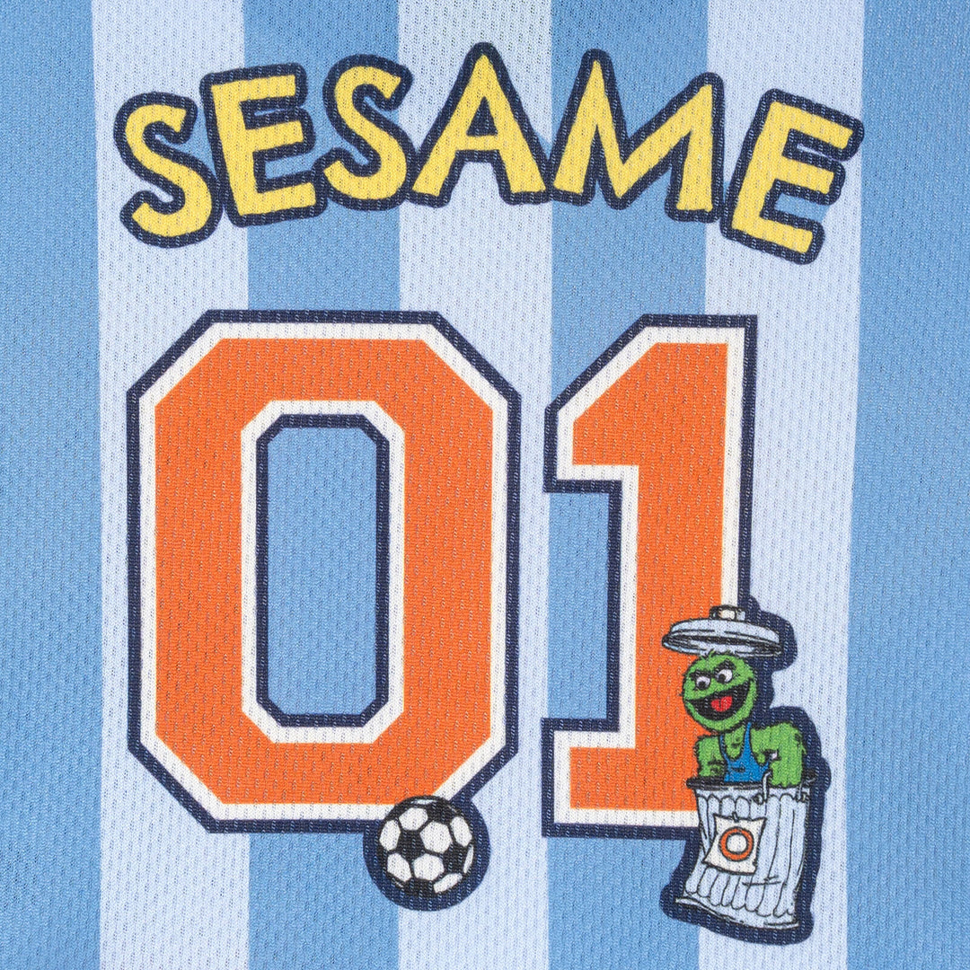 Sesame Street Boys' Short Sleeve Soccer Jersey Blue