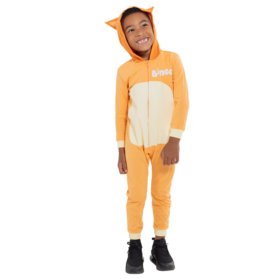 Bluey Cosplay Hooded Coverall Bingo Orange