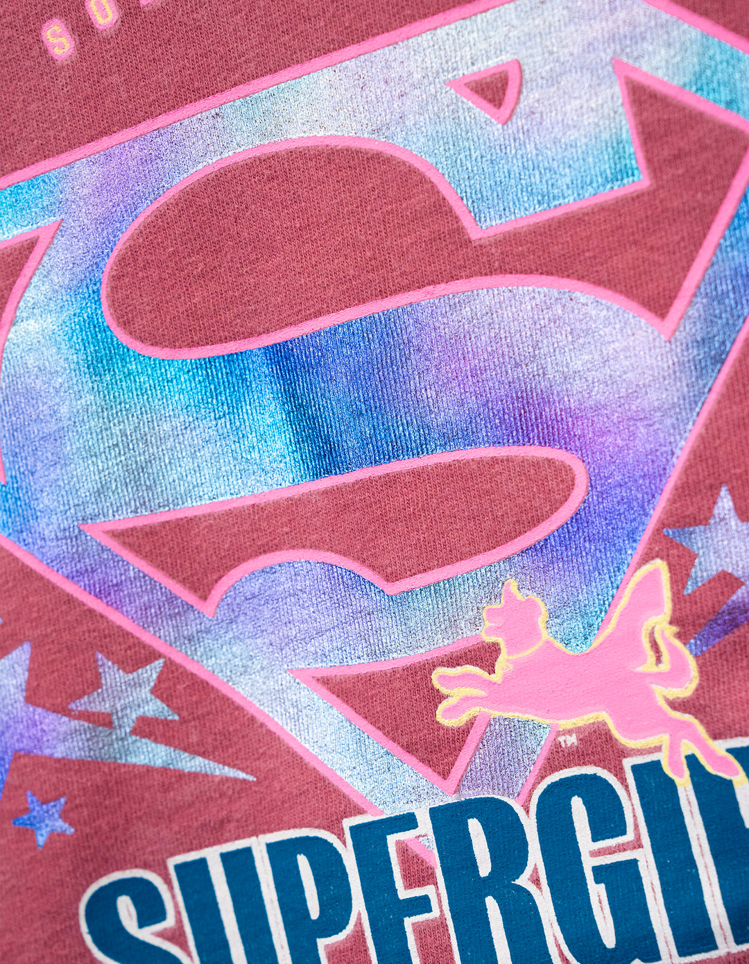 DC Comics Justice League Supergirl Girls' Cropped 2-Piece T-Shirt and Skort Set Pink Wash