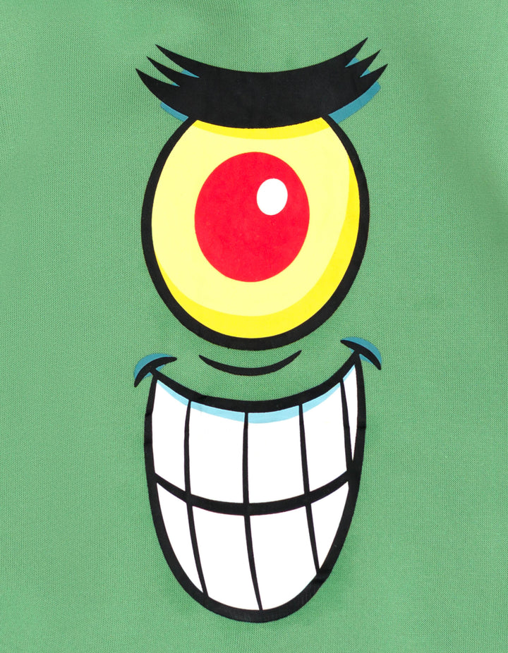 Nickelodeon SpongeBob SquarePants Plankton Boys' Fleece Pullover Hoodie Green