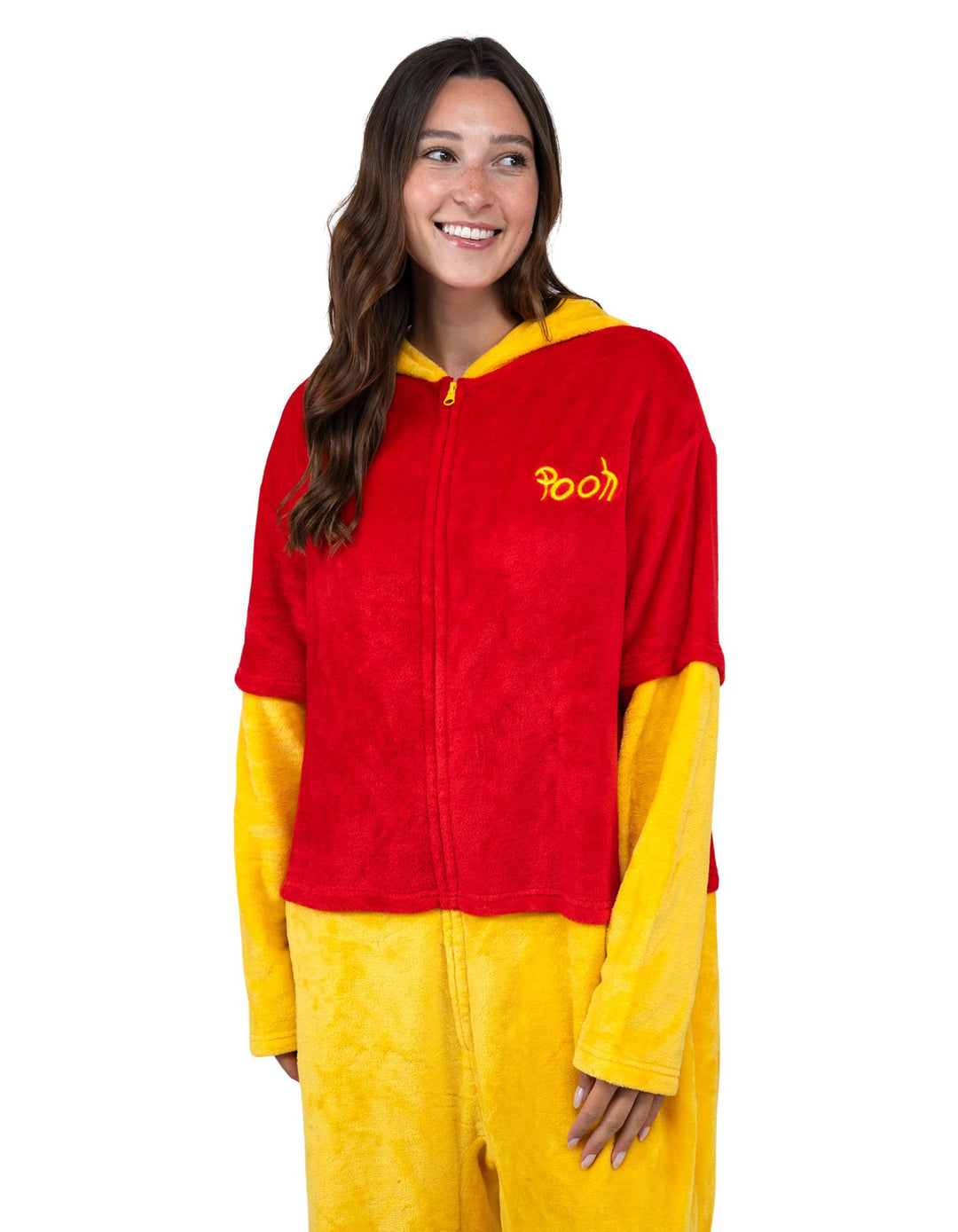 Disney Winnie the Pooh Adult Men or Women Coverall Yellow Red